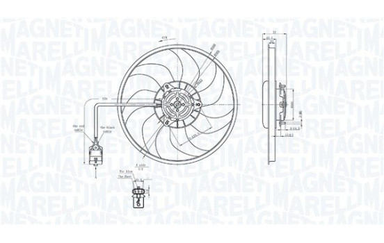 Kylfläkt MTC712AX Magneti Marelli, bild 2