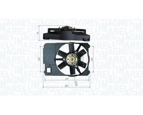 Kylfläkt MTC800AX Magneti Marelli