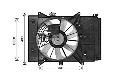 Kylfläkt MZ7555 Ava Quality Cooling