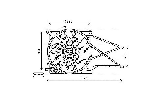 kylfläkt OL7649 Ava Quality Cooling