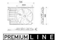 Kylfläkthjul CFF 669 000P Mahle