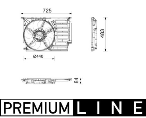Kylfläkthjul CFF 677 000P Mahle