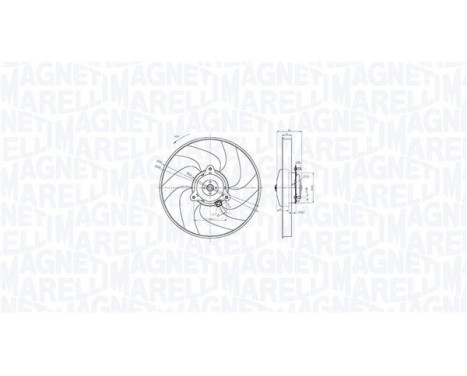 Kylfläkthjul MTC866AX Magneti Marelli