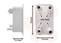 Oljekylare, automatisk transmission 03013700 International Radiators