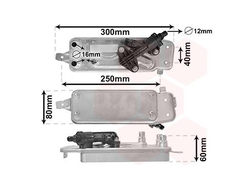 Oljekylare, automatisk transmission 06013708 International Radiators