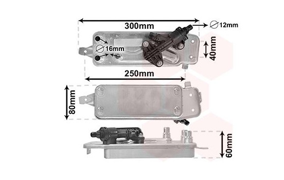 Oljekylare, automatisk transmission 06013708 International Radiators