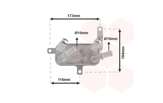 Oljekylare, automatisk transmission 37003698 International Radiators