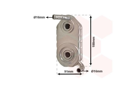 Oljekylare, automatisk transmission 58003110 International Radiators