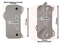 Oljekylare, automatisk transmission 58013709 International Radiators