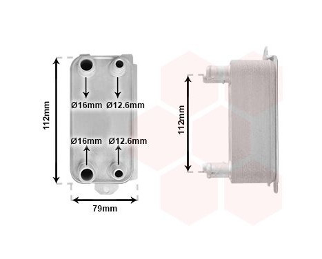 Oljekylare, automatisk transmission 77013700 International Radiators