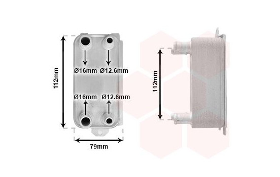 Oljekylare, automatisk transmission 77013700 International Radiators