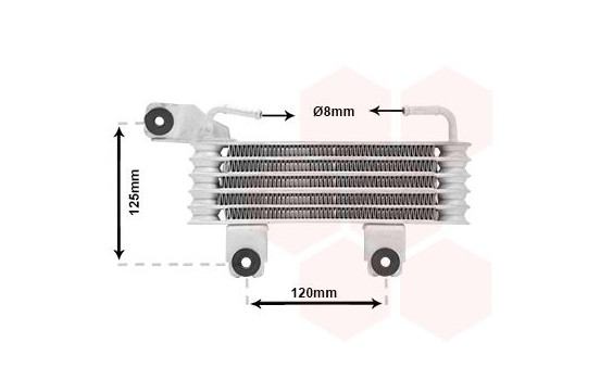 Oljekylare, automatisk transmission 82013700 International Radiators