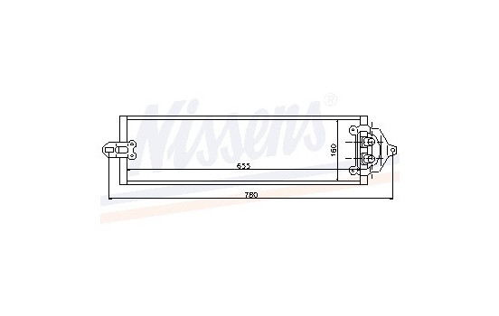 Oljekylare, automatisk transmission 90617 Nissens