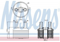 Oljekylare, automatisk transmission 90664 Nissens