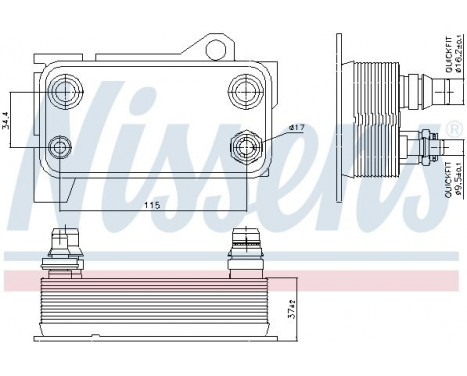 Oljekylare, automatisk transmission 90863 Nissens, bild 5