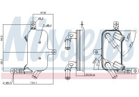 Oljekylare, automatisk transmission 90891 Nissens