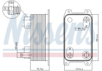 Oljekylare, automatisk transmission 90941 Nissens