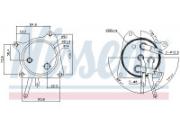 Oljekylare, automatisk transmission 91119 Nissens