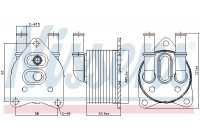 Oljekylare, automatisk transmission 91123 Nissens