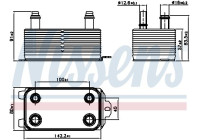 Oljekylare, automatisk transmission 91162 Nissens