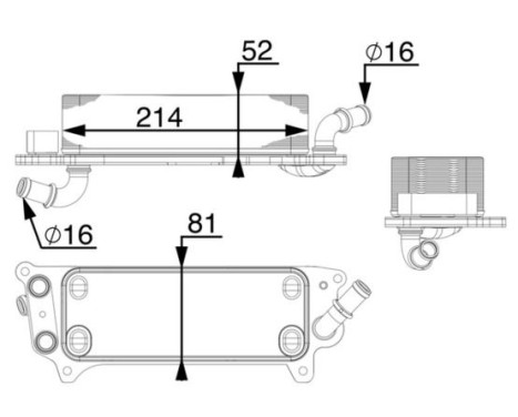 Oljekylare, automatisk transmission BEHR *** PREMIUM LINE ***, bild 2