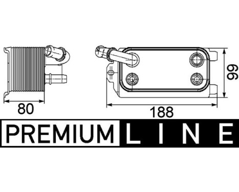 Oljekylare, automatisk transmission BEHR *** PREMIUM LINE ***