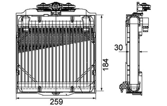 Oljekylare, automatisk transmission BEHR *** PREMIUM LINE ***, bild 2