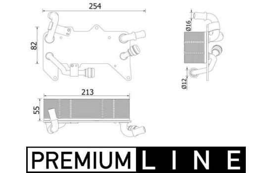 Oljekylare, automatisk transmission BEHR *** PREMIUM LINE ***