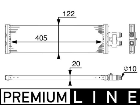 Oljekylare, automatisk transmission BEHR *** PREMIUM LINE ***