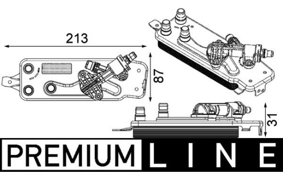Oljekylare, automatisk transmission BEHR *** PREMIUM LINE ***