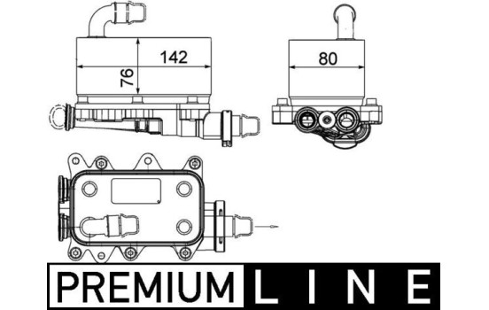 Oljekylare, automatisk transmission BEHR *** PREMIUM LINE ***
