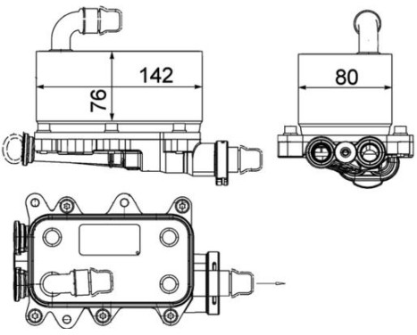 Oljekylare, automatisk transmission BEHR *** PREMIUM LINE ***, bild 2