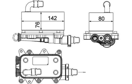 Oljekylare, automatisk transmission BEHR *** PREMIUM LINE ***, bild 2