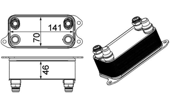 Oljekylare, automatisk transmission BEHR *** PREMIUM LINE ***, bild 2