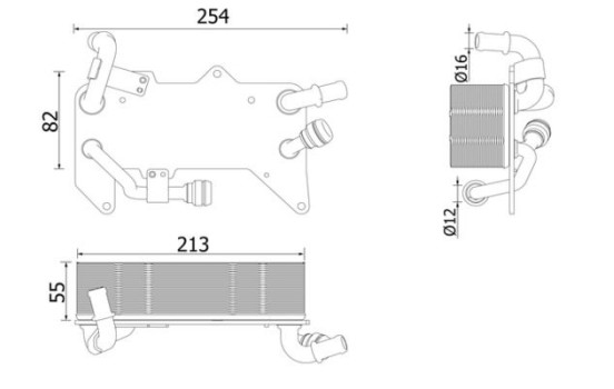 Oljekylare, automatisk transmission BEHR *** PREMIUM LINE ***
