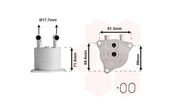 Oljekylare, automatisk transmission *** IR PLUS ***