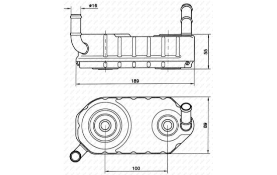 Oljekylare, automatisk transmission, bild 5