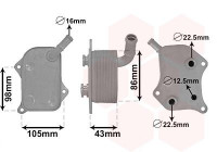 Oljekylare, motor 03003414 International Radiators