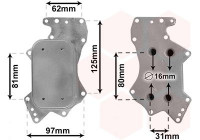 Oljekylare, motor 03013707 International Radiators