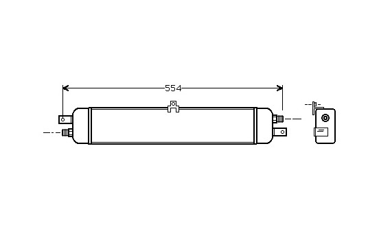 Oljekylare, motor 06003037 Van Wezel