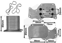 Oljekylare, motor 06013705 International Radiators