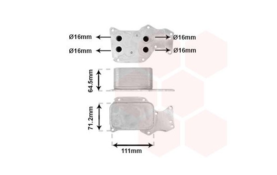 Oljekylare, motor 06013735 International Radiators