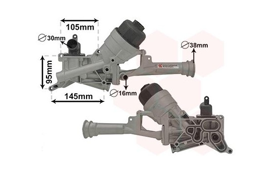 Oljekylare, motor 17013101 International Radiators
