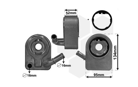 Oljekylare, motor 18013700 International Radiators