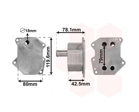 Oljekylare, motor 18013704 International Radiators
