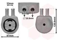 Oljekylare, motor 18013708 International Radiators