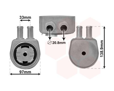 Oljekylare, motor 18013708 International Radiators