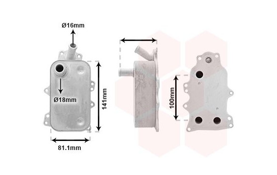 Oljekylare, motor 18013720 International Radiators