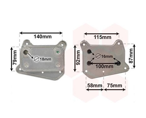 Oljekylare, motor 30003318 International Radiators