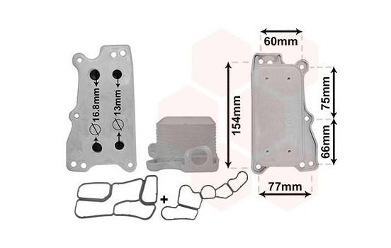 Oljekylare, motor 30003687 International Radiators
